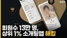 '상위 1%' 소개팅 앱 해킹 피해…회원수만 13만 명 [이슈픽]