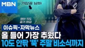 [자막뉴스] 올 들어 가장 추웠다…10도 안팎 '뚝' 주말 비소식까지 | 이슈픽