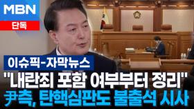 [단독] ＂내란죄 포함 여부부터 정리＂ 尹측, 탄핵심판도 불출석 시사 | 이슈픽