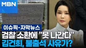 [자막뉴스] 검찰 소환에 ＂못 나간다＂…김건희, 불출석 사유가? | 이슈픽