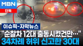 [단독] ＂순찰차 12대 출동시켰건만…＂ 34차례 허위 신고한 30대 | 이슈픽