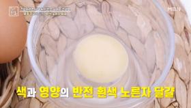 하얀빛을 내는 반전 달걀의 노른자 MBN 251107 방송