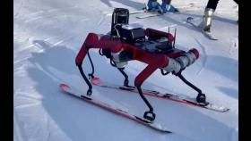 발 6개 ‘스키 타는 로봇’ 등장…중급 슬로프 통과