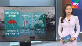 [날씨] 중부·전북 '호우특보'…대구 최고 34도 '무더위'