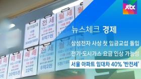 [뉴스체크｜경제] 서울 아파트 임대차 40% '반전세'