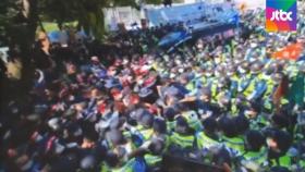 'SPC 물류파업' 전국으로 확산…공장 앞 경찰과 충돌도