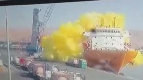 요르단 항구서 염소 탱크 추락…유독가스에 최소 13명 사망
