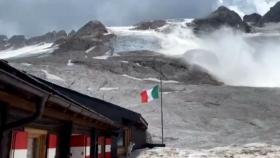 유럽도 이른 폭염…알프스 거대 빙하 붕괴로 6명 숨져