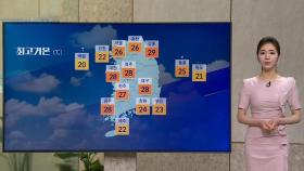 [날씨] 낮 최고 29도 '강한 자외선 주의'…곳곳 소나기