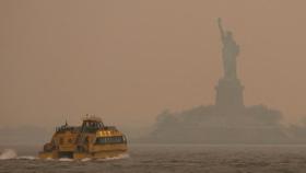 캐나다 산불 연기 미국까지 덮쳐…뉴욕 공기 '위험' 수준