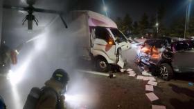 서울 광장시장서 화재…인천공항고속도로 차량 4대 추돌