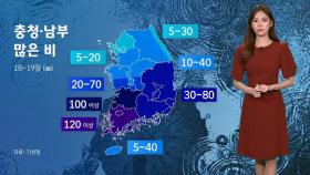 [날씨] 충청·남부에 많은 비…시간당 30㎜ 쏟아진다