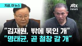 '밖에 묶인 개' 저격 당한 김재원 