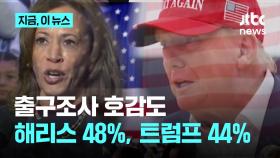 해리스, 출구조사 호감도 48%로 트럼프 44%에 우위