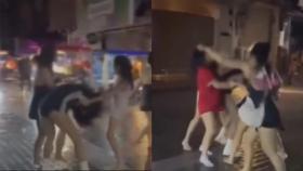 태국 유흥업소 여성 '패싸움'…