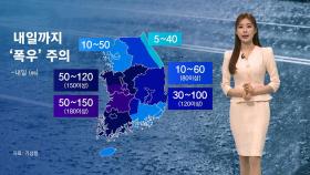 [날씨] 전국 곳곳 호우특보 확대…강한 비바람 대비해야