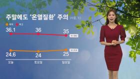 [날씨] 주말 '35도' 무더위 계속…제주 강한 비바람