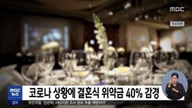 코로나 상황에 결혼식 위약금 40% 감경