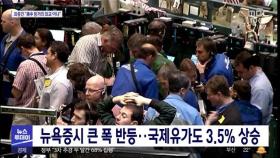 뉴욕증시 큰 폭 반등…국제유가도 3.5% 상승