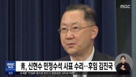 靑, 신현수 민정수석 사표 수리…후임김진국