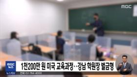 1천200만 원 미국 교육과정…강남 학원장 벌금형