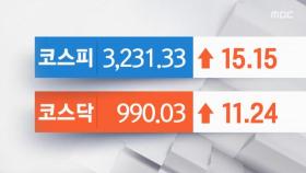 코스피 3,200선 회복…카카오 손해보험 보험업 예비 허가로 신고가