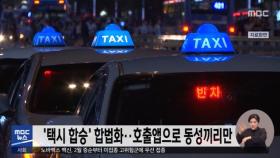 '택시 합승' 합법화‥호출앱으로 동성끼리만