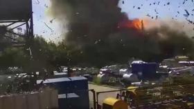 [World Now_영상] 우크라이나 쇼핑몰 폭격 순간 CCTV 영상 공개