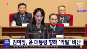 김여정, 윤 대통령 향해 '막말' 비난