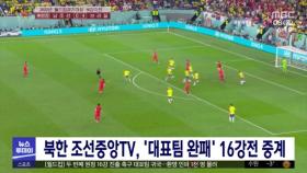 북한 조선중앙TV, '대표팀 완패' 16강전 중계