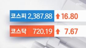 코스피·코스닥 상승 움직임‥한국전력, 5% 넘는 강세