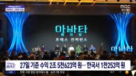 [문화연예 플러스] '아바타2' 역대 흥행 4위‥하루 만에 한 계단 상승