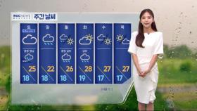 [날씨] 오후 내륙 소나기‥연휴, 전국 다소 많은 비