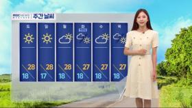 [날씨] 동쪽 요란한 소나기‥서울 최고 27도