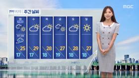 [날씨] 오후 경기·강원 소나기‥내일 낮까지 제주 비