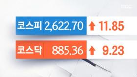 외국인 매수에 코스피·코스닥 강보합‥반도체 업체 ↑