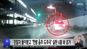 경찰차 들이받고 '한밤 음주 도주극' 실탄 6발 쏴 검거