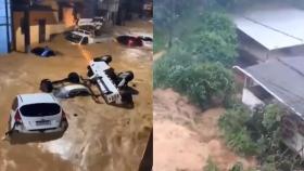 브라질 폭염 뒤 300mm 폭우‥극심한 기상이변