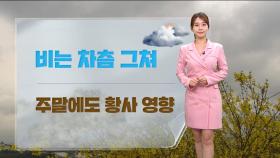 [날씨] 비 차츰 그쳐‥주말에도 황사 영향