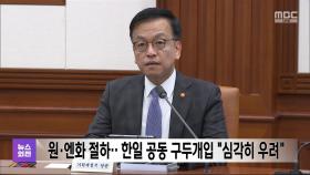 원·엔화 절하‥한일 공동 구두개입 