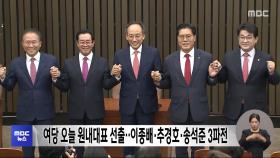 여당 오늘 원내대표 선출‥이종배·추경호·송석준 3파전