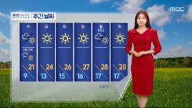 [날씨] 퇴근길 쾌청한 하늘‥내일, 전국 요란한 비