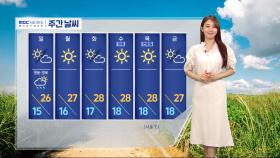 [날씨] 주말, 중부·경북 비‥오후~밤 동쪽 강한 비, 벼락·돌풍