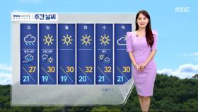 [날씨] '서울 33도' 폭염 절정‥주말, 중북부 가끔 비
