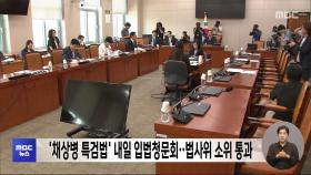 '채상병 특검법' 내일 입법청문회‥법사위 소위 통과