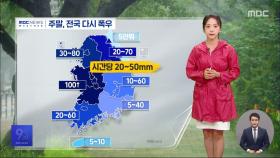 남부 최대 100mm 예상‥이 시각 기상센터