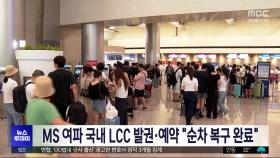 MS 여파 국내 LCC 발권·예약 