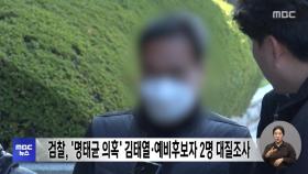 검찰, '명태균 의혹' 김태열·예비후보자 2명 대질조사