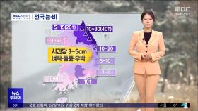 찬바람에 꽃샘추위 계속‥전국 곳곳 대설특보
