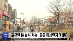포근한 봄 날씨 계속‥곳곳 미세먼지 '나쁨'